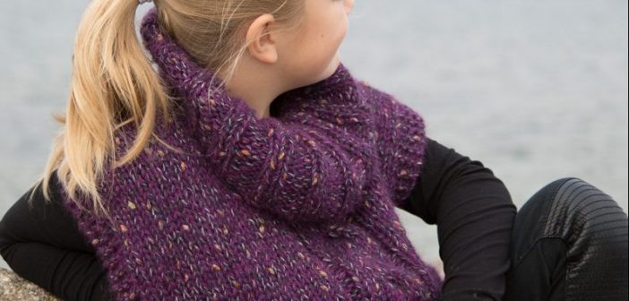 Putte Poncho Deluxe – Schöner Tweed-Poncho für Kinder
